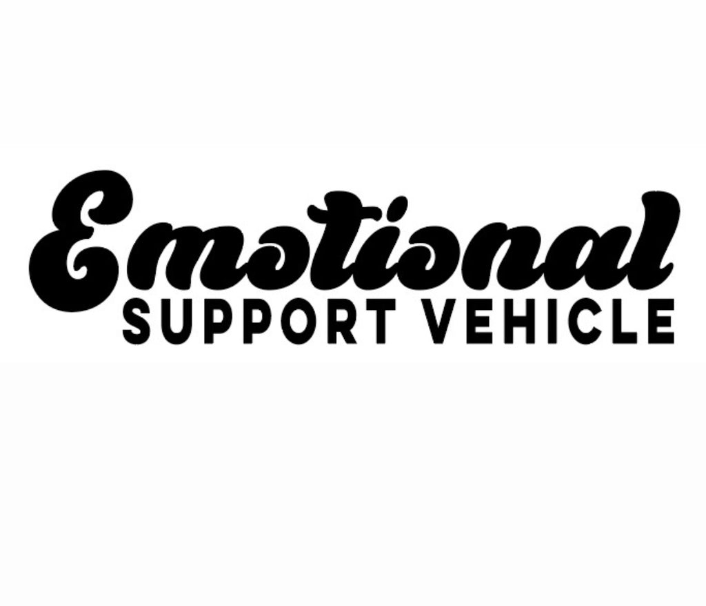 Emotional Support Vehicle Sticker