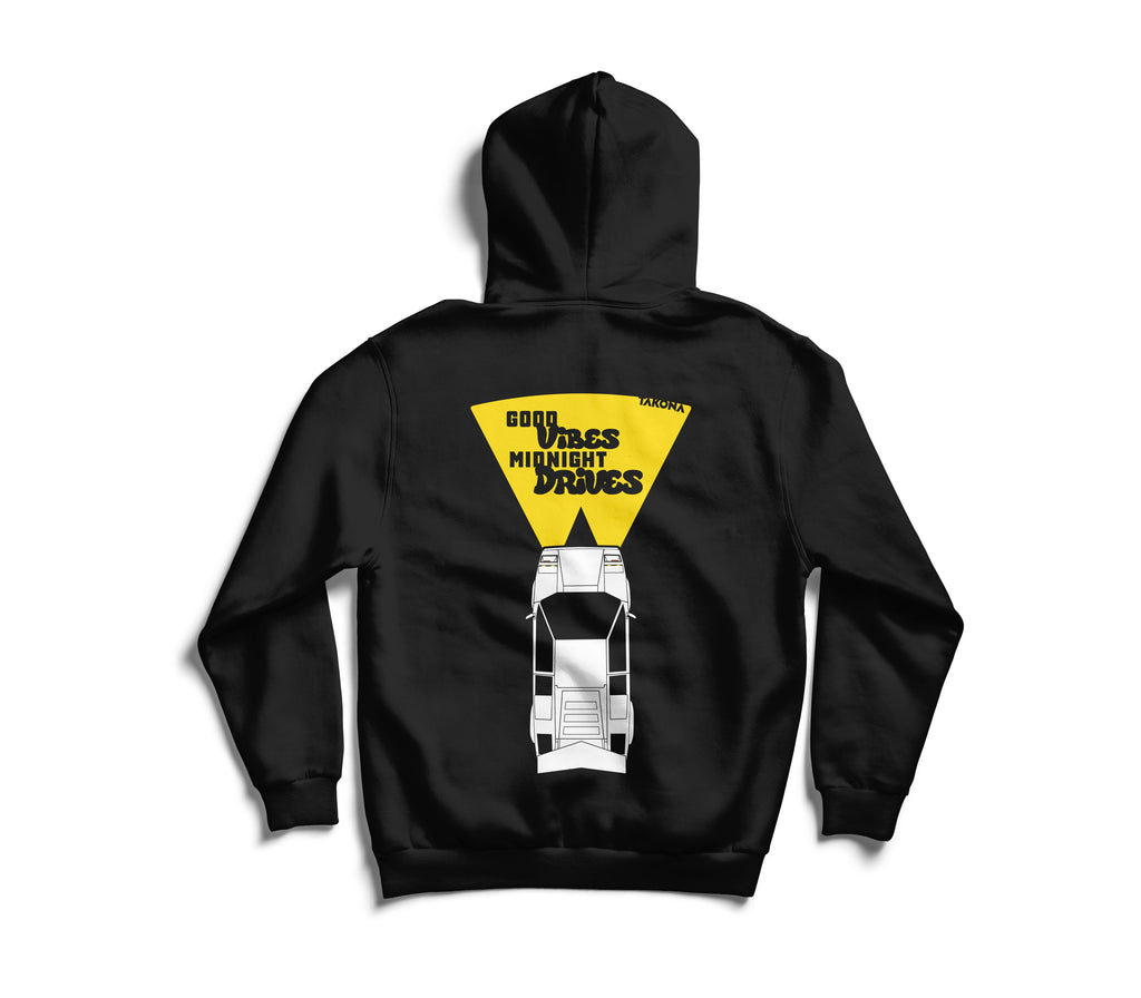 Countach Good Vibes Midnight Drives Hoodie