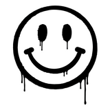 Happiest when driving Smiley Sticker