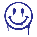 Happiest when driving Smiley Sticker