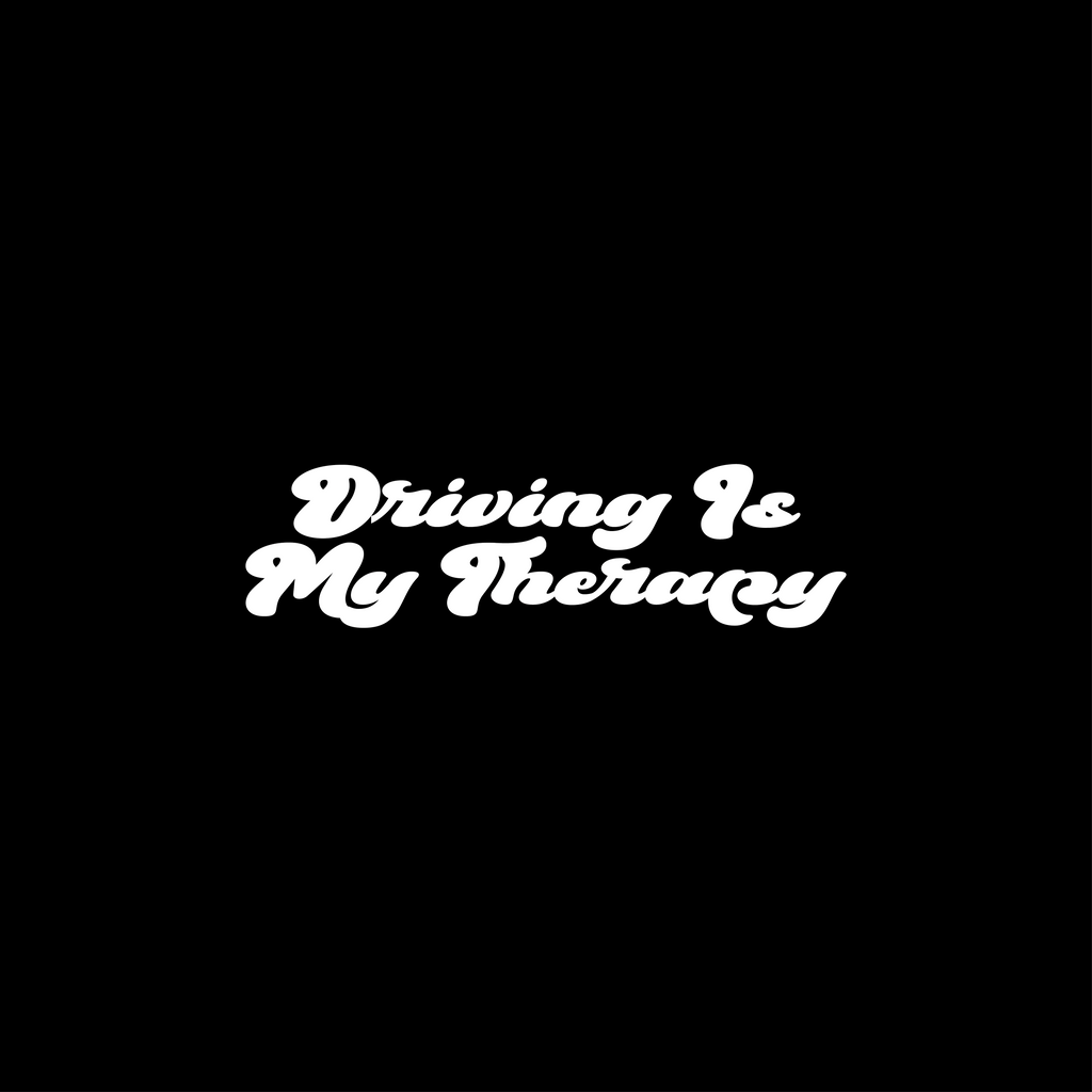 Driving Is My Therapy - Wing Mirror Sticker