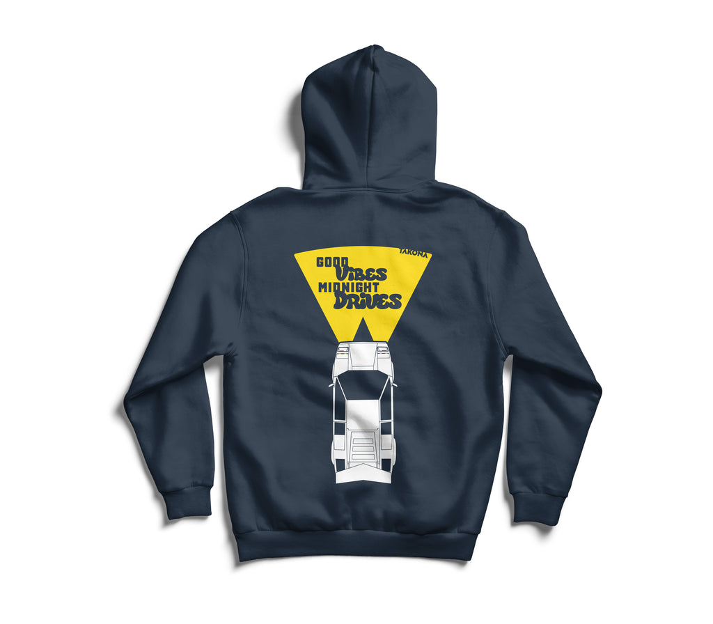 Countach Good Vibes Midnight Drives Hoodie