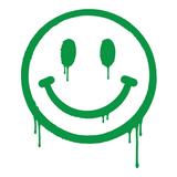 Happiest when driving Smiley Sticker