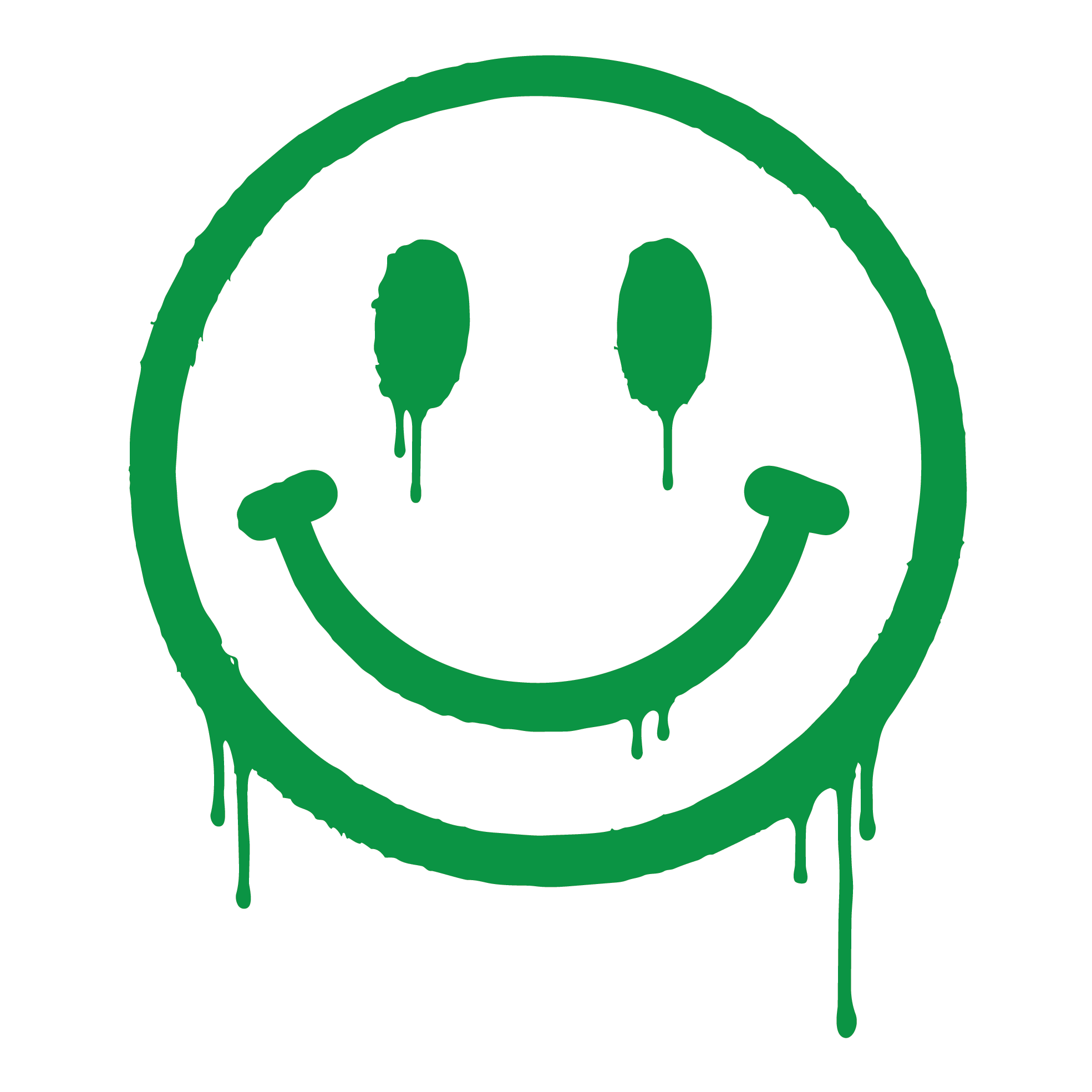 Happiest when driving Smiley Sticker