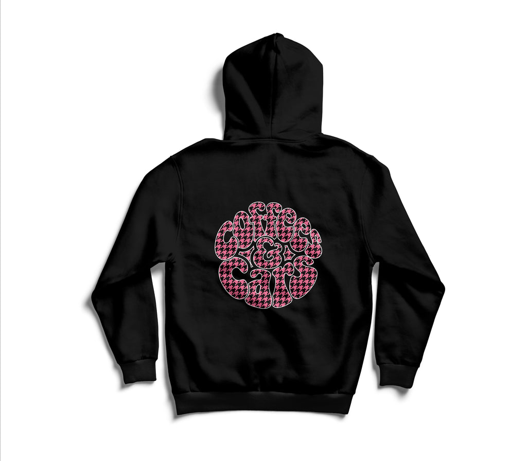 Coffees & Cars Houndstooth Retro Hoodie