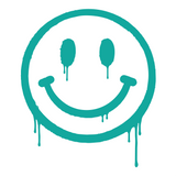 Happiest when driving Smiley Sticker