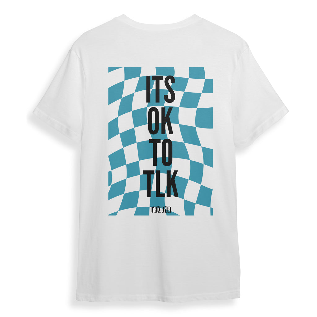 Its Ok To Tlk Chequered Flag Tee