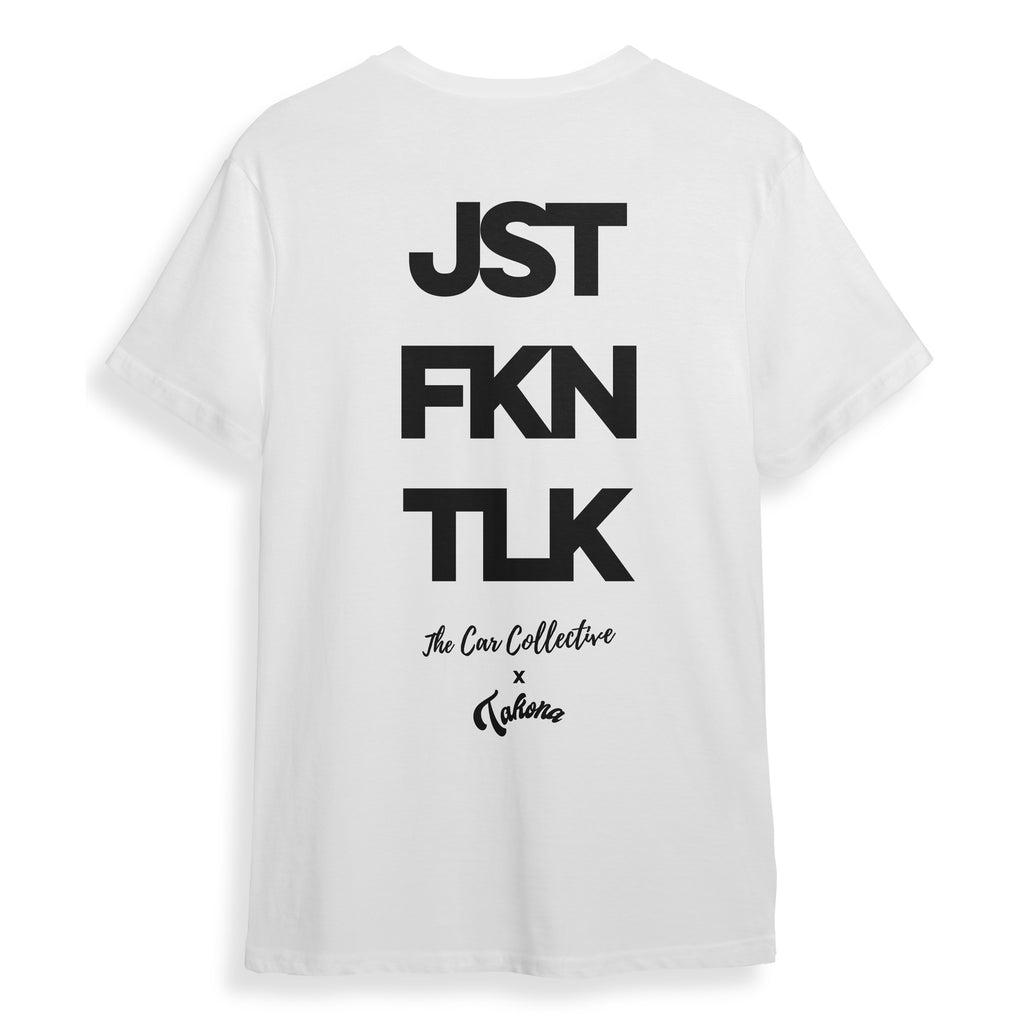 JST FKN TLK - Car Collective Colab Tee
