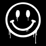 Happiest when driving Smiley Sticker