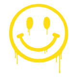 Happiest when driving Smiley Sticker