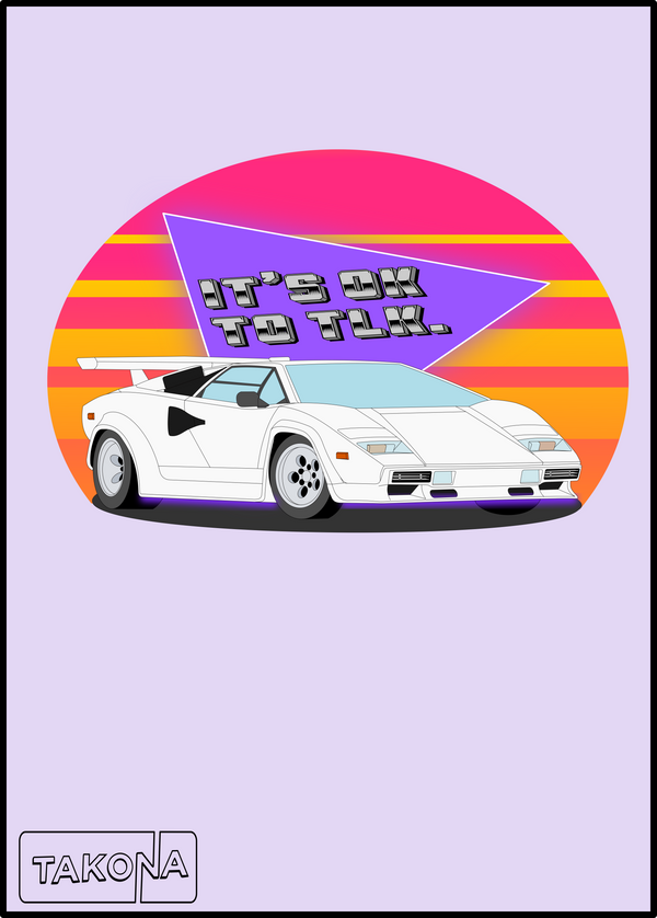 Takona 80's Passion Countach Art Print