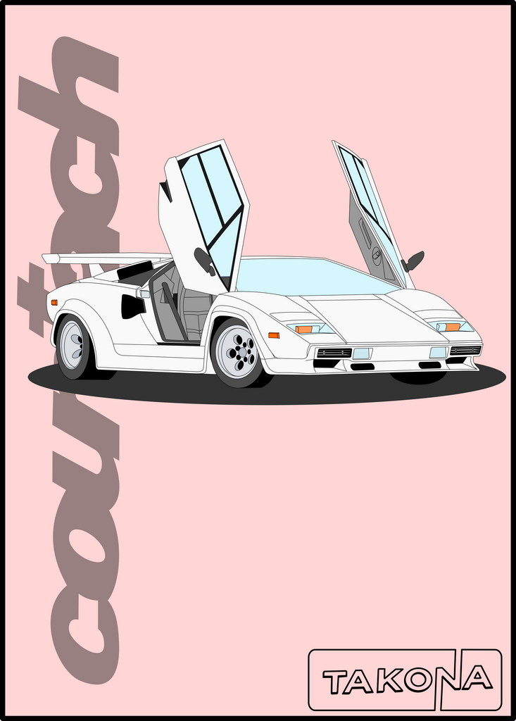 Countach Art Print – Takona