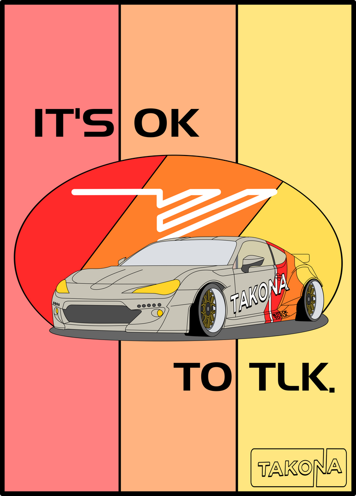 Widebody GT86 Art Print – Takona