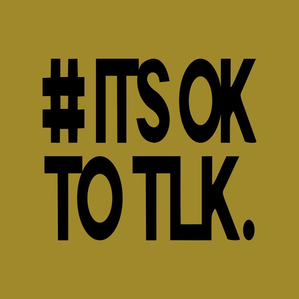Stacked #IT'S OK TO TLK. Sticker