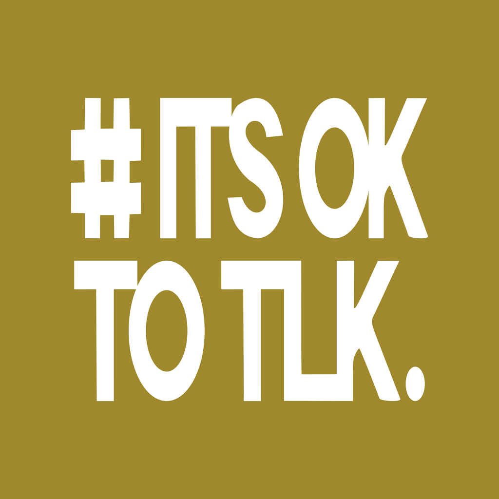 Stacked #IT'S OK TO TLK. Sticker